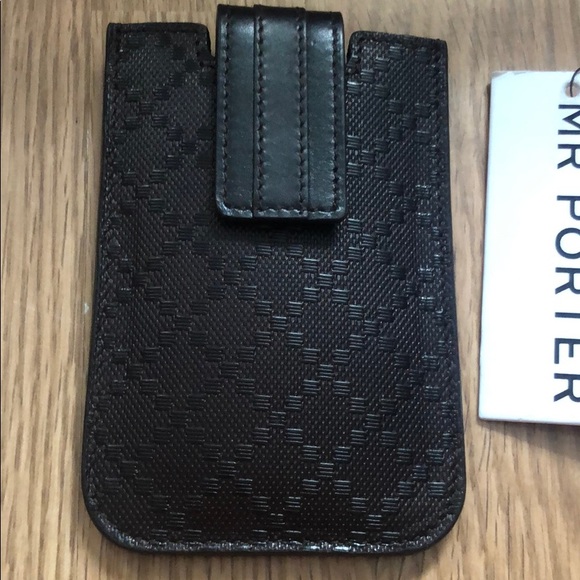 Gucci small leather pouch brown new - Picture 1 of 3